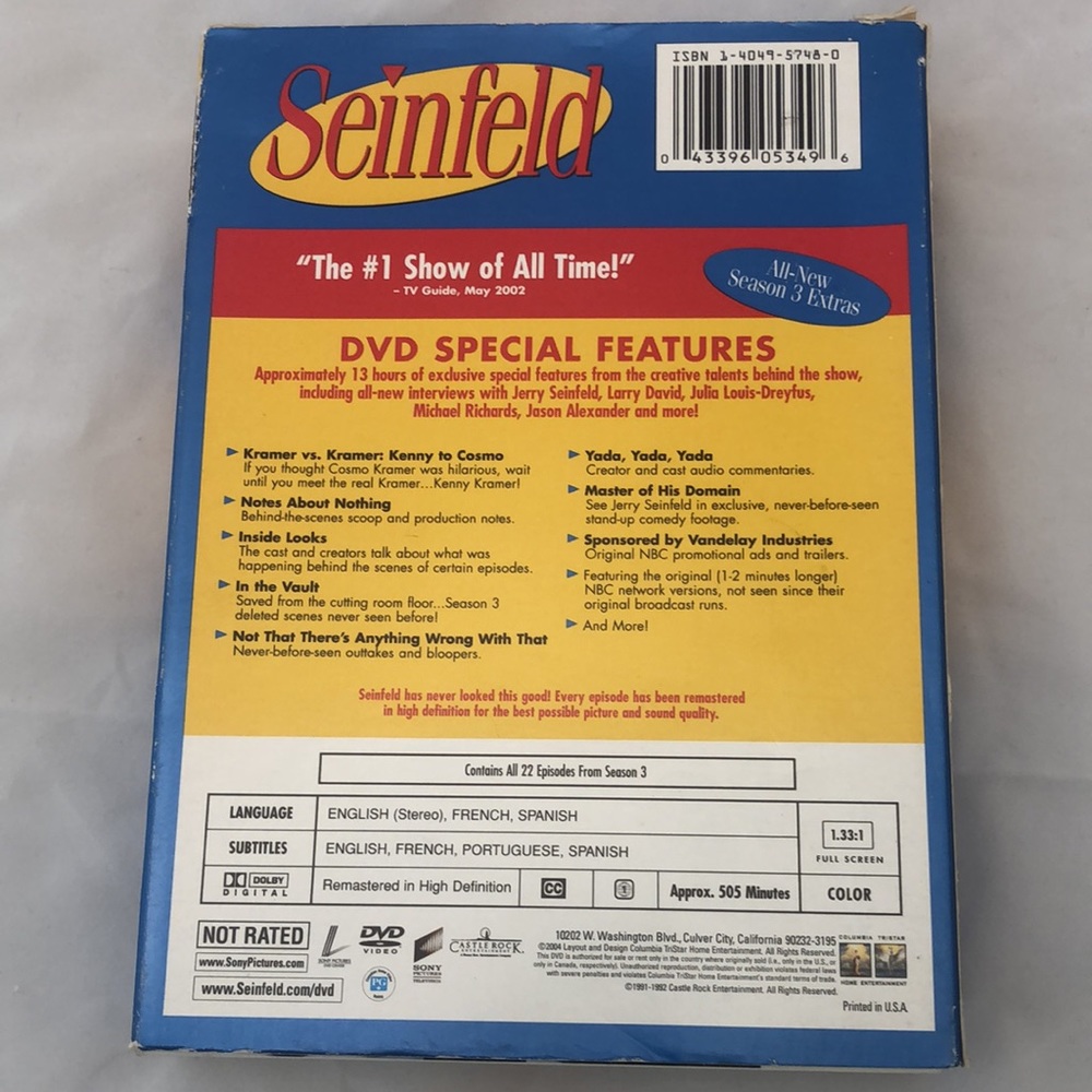 Seinfeld season 3, DVD set - Picture 8 of 8